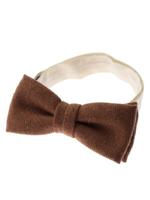 TWEED WOOL 蝶タイ/キャメル(041)