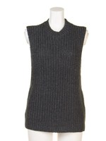 【CASUAL】ルーズニットベスト/ホワイト