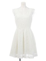 【DUO】 コードレースVあきOP/オフホワイト