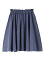 ◆タフタフレアスカート/ネイビー(093)