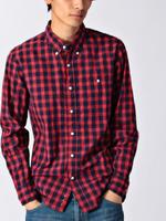 インディゴチェックシャツ/ネイビー(993)