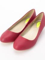 ウェッジソールパンプス/ワインレッド(063)