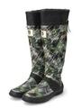 カモフラ柄レインブーツ/グリーン系(922)