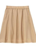 ギャザーウールフレアスカート/ダークグリーン(023)