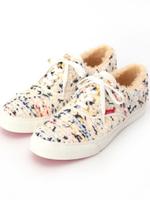 ニットツイードレースアップスニーカー/アイボリー(904)