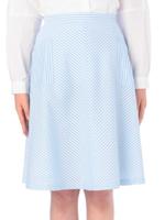 バイアスストライプフレアスカート/オレンジ(367)