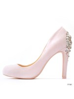 バックビジューパンプス/PINK