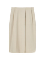 ミディ丈タックスカート/ベージュ系(051)