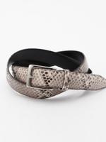 リアルパイソンベルト/ホワイト(501)