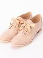 リボンレースアップシューズ/ライトベージュ(051)