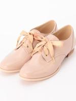 リボンレースアップシューズ/ライトベージュ(051)