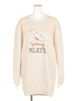 BEARL/S SWEAT DRESS/WHITE