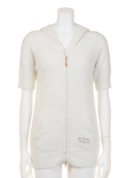 moco moco'スムーズィー'カラフルネップパーカ/WHT