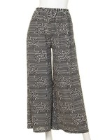 【ANAP】2パターン幾何学柄ガウチョPT/BK/WH