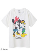 【Disney Collection】JEAN STYLE S/S BIG TEE/WHITE