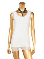 【WEB限定】レースインナータンクトップ/ホワイト