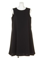 Ａラインワンピース/ブラック