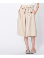 ウエストリボンフレアパンツ/ネイビー(093)