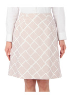 チェック柄スカート/ベージュ系(552)