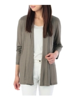 ドレープトッパーカーディガン/ブラウン(042)