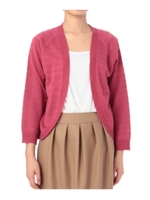 ニットボレロカーディガン/ラズベリーピンク(073)