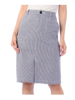 ヒッコリーストライプタイトスカート/ホワイト(302)