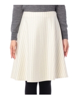 ペンシルストライプフレアスカート/ホワイト(303)