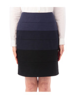 ボーダースカート/ブルー系(595)