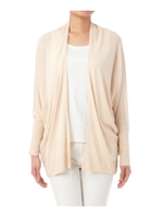 レーヨンドルマンニットカーディガン/ベージュ系(051)