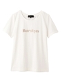 [L]ボーダークルーネックTシャツ/オフホワイト(003)
