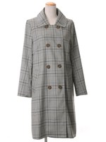 ステンカラーコート/ネイビー