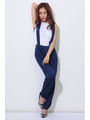 【OU】サスペンダー付ロールUP PT/NAVY