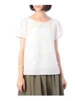 グログランリボンシャツ/ホワイト(002)