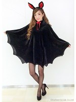コウモリPONCHO/ブラック