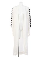 スピンドルロングカーディガン/ホワイト