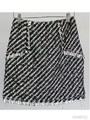 テープツイードスカート/ブラック