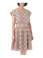 バイヤスチェックワンピース/ベージュ(052)