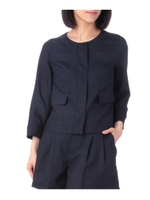 ブッチャーノーカラージャケット/ライトベージュ(051)