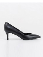 ポインテッドカバードヒールパンプス / POINTED COVERED HEELS/Black