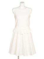 レイヤードTOPSxフレアSKセット/オフホワイト