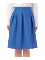 ワッフルタックフレアスカート/オフホワイト(003)