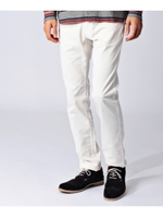 配色ラインコーデュロイパンツ/ブラック(019)