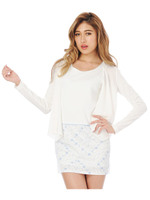 変形ヘムカーデ/WHITE