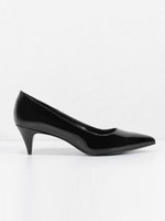 カバードパテントパンプス / COVERED PATENT PUMPS/Black