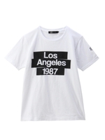 ロゴプリント天竺Tシャツ/ホワイト(001)