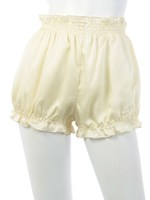 Satin short pants/ナチュラル