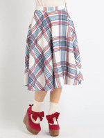 【LIZ LISA】チェックスカート/ホワイト