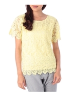 ケミカルレースプルオーバー/レモンイエロー(031)