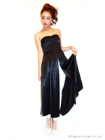 センタースリットロングベア/BLK