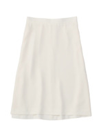 ダブルクロス フレアスカート/ホワイト(002)